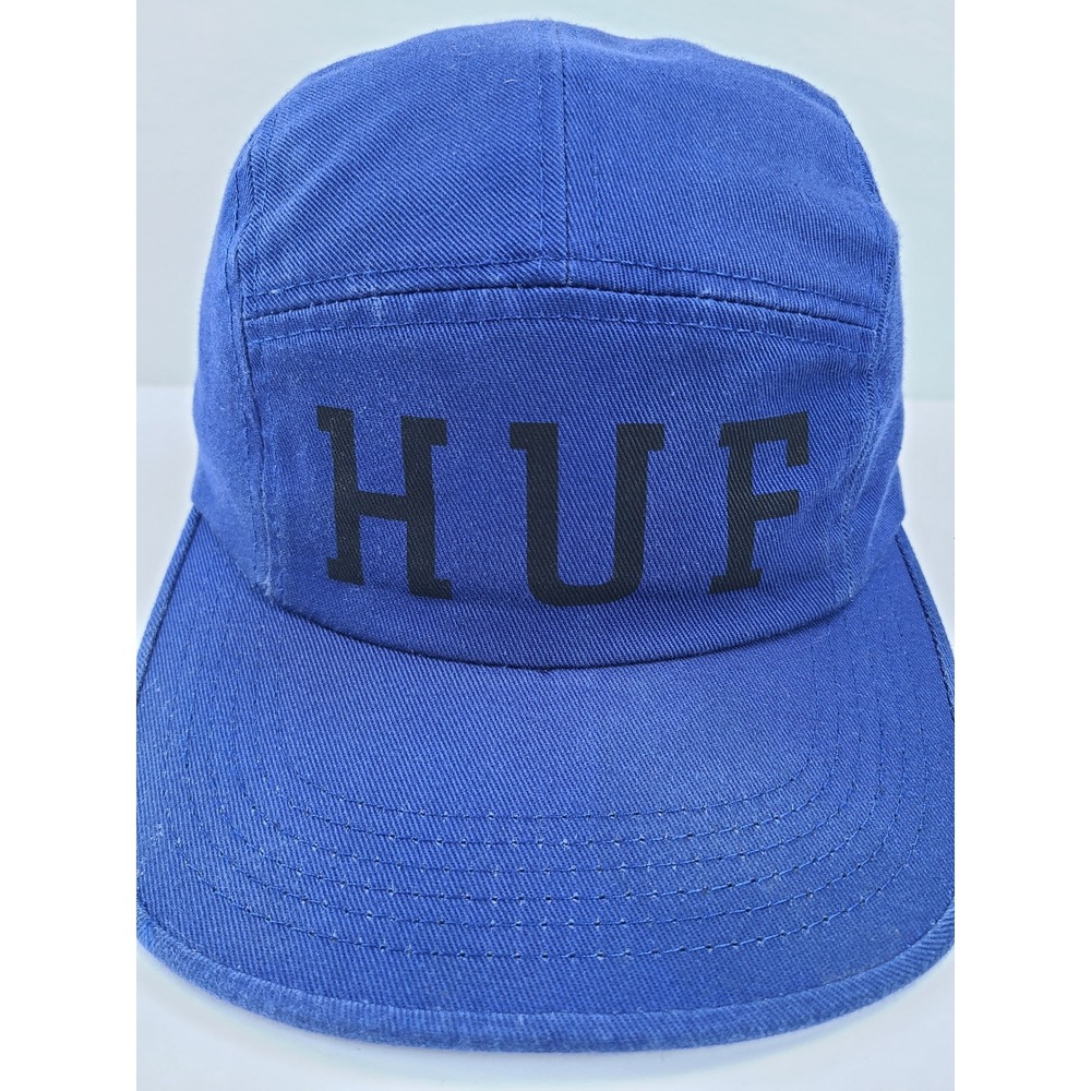 HUF‎ 5 Panel Camper Strapback Hat Royal Blue Skate Streetwear Skater Casual
